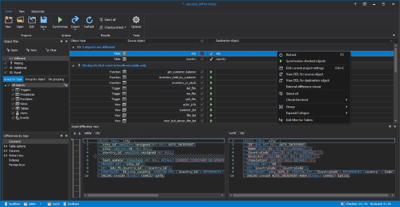 MySQL compare