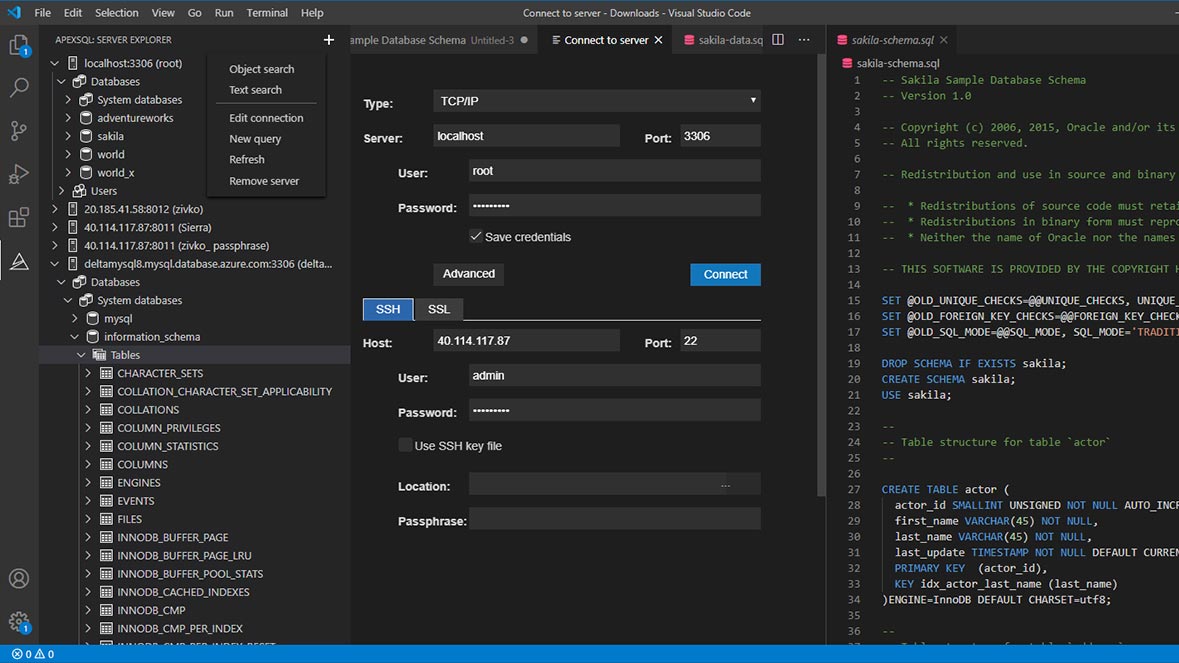 Connect to MySQL and MariaDB to Visual Studio Code