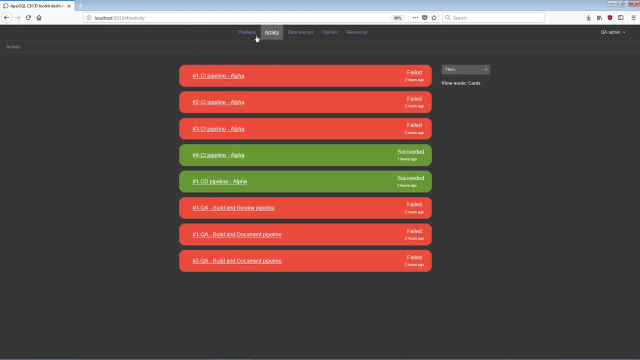 An introduction to ApexSQL CICD toolkit Web Dashboard